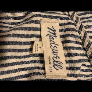 Madewell Striped Cotton Romper Size 8